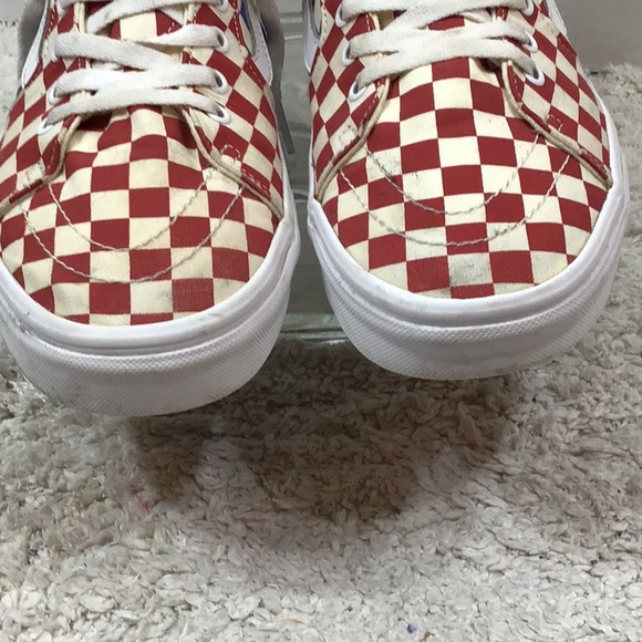 Vans men’s multicolor checkerboard high tops 11 - Picture 4 of 10